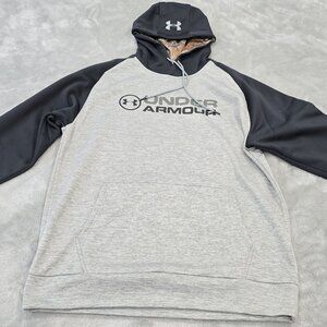 UNDER ARMOUR HOODIE MEN'S MEDIUM CAMO HOOD COLD GEAR SERIES SWEATSHIRT PULLOVER